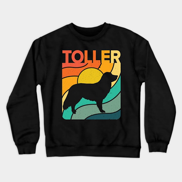 Rainbow Vintage Toller Crewneck Sweatshirt by Olympussure